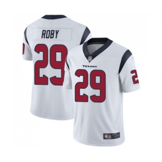 Men's Houston Texans 29 Bradley Roby White Vapor Untouchable Limited Player Football Jersey