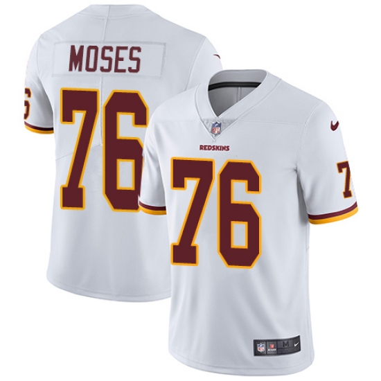 Men's Nike Washington Redskins 76 Morgan Moses White Vapor Untouchable Limited Player NFL Jersey