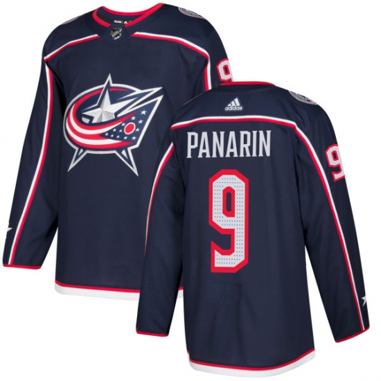 Men's Adidas Columbus Blue Jackets 9 Artemi Panarin Authentic Navy Blue Home NHL Jersey