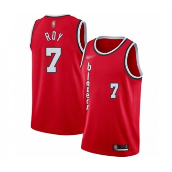 Women's Portland Trail Blazers 7 Brandon Roy Swingman Red Hardwood Classics Basketball Jersey