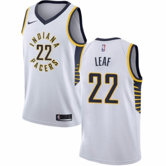 Youth Nike Indiana Pacers 22 T. J. Leaf Swingman White NBA Jersey - Association Edition