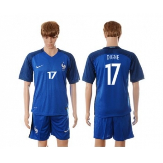 France 17 Digne Blue Soccer Country Jersey