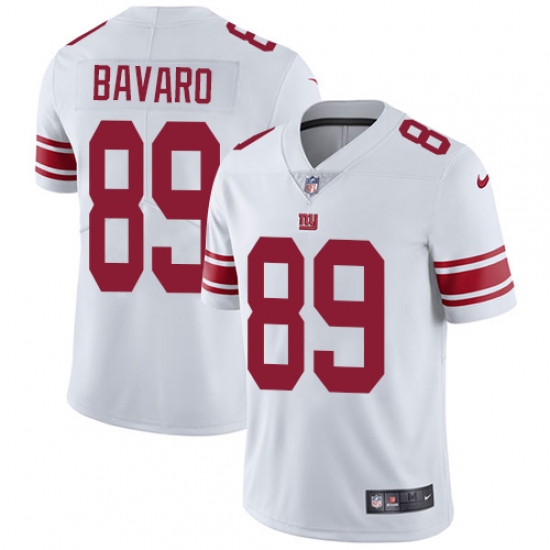 Men's Nike New York Giants 89 Mark Bavaro White Vapor Untouchable Limited Player NFL Jersey