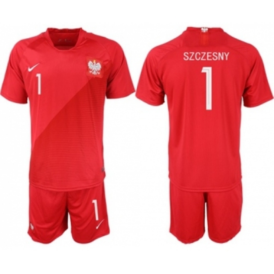 Poland 1 Szczesny Away Soccer Country Jersey