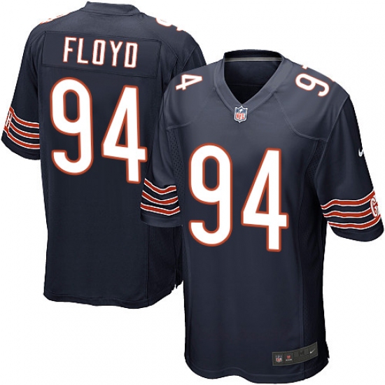 Men's Nike Chicago Bears 94 Leonard Floyd Game Navy Blue Team Color NFL Jersey