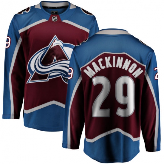 Men's Colorado Avalanche 29 Nathan MacKinnon Fanatics Branded Maroon Home Breakaway NHL Jersey