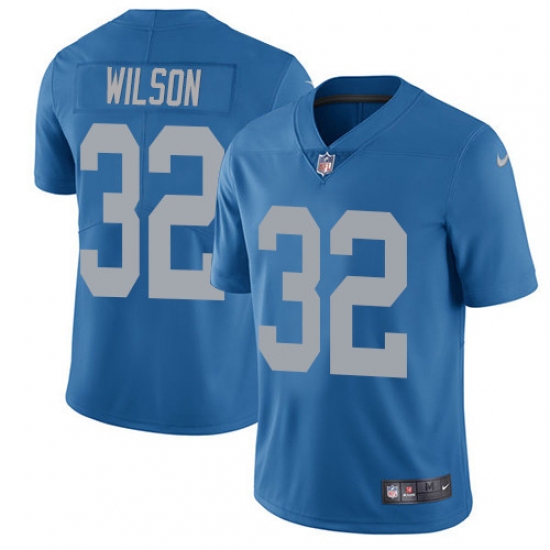 Men's Nike Detroit Lions 32 Tavon Wilson Limited Blue Alternate Vapor Untouchable NFL Jersey