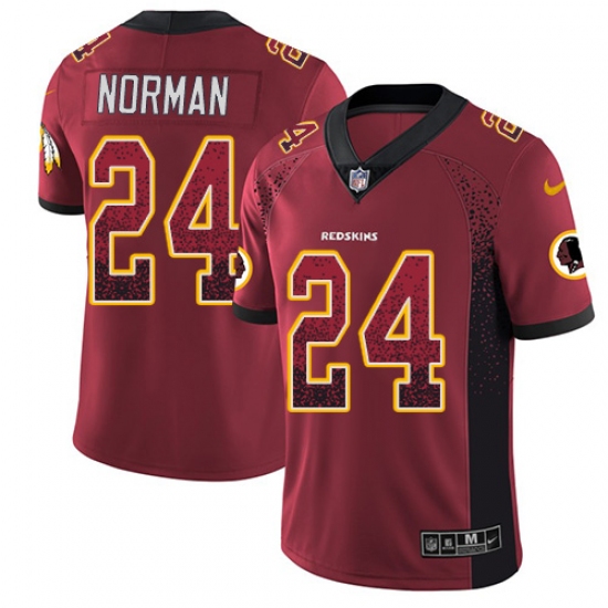 Youth Nike Washington Redskins 24 Josh Norman Limited Red Rush Drift Fashion NFL Jersey