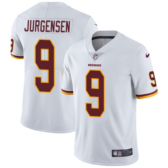 Men's Nike Washington Redskins 9 Sonny Jurgensen White Vapor Untouchable Limited Player NFL Jersey