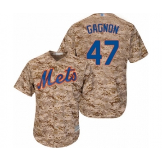 Youth New York Mets 22 Drew Gagnon Authentic Camo Alternate Cool Base Baseball Player Jersey