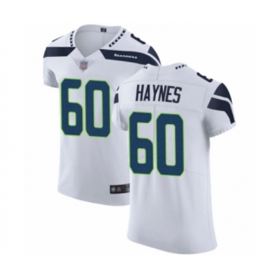 Men's Seattle Seahawks 60 Phil Haynes White Vapor Untouchable Elite Player Football Jersey