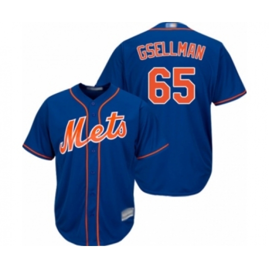 Youth New York Mets 65 Robert Gsellman Authentic Royal Blue Alternate Home Cool Base Baseball Player Jersey