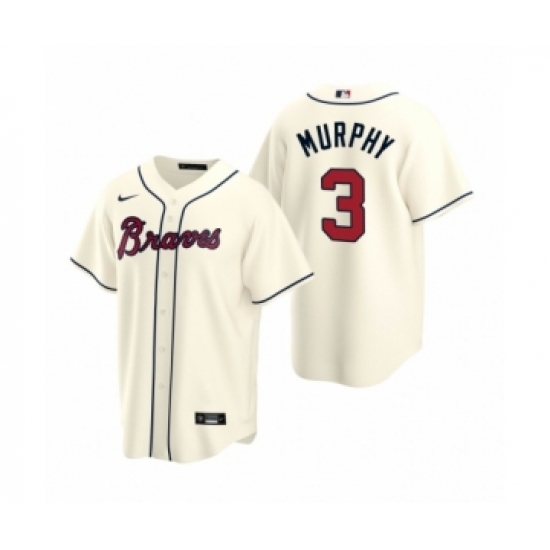 Youth Atlanta Braves 3 Dale Murphy Nike Cream 2020 Replica Alternate Jersey