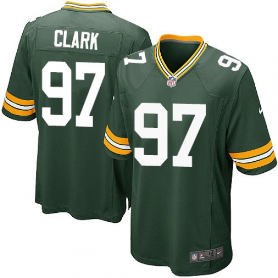 Men's Nike Green Bay Packers 97 Kenny Clark Game Green Team Color NFL Jersey