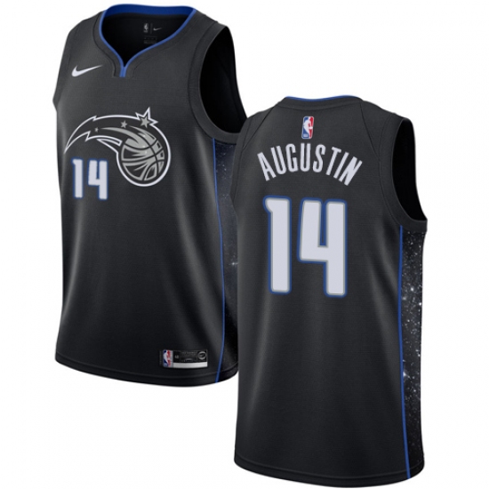 Youth Nike Orlando Magic 14 D.J. Augustin Swingman Black NBA Jersey - City Edition