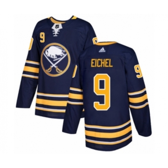 Men's Adidas Buffalo Sabres 9 Jack Eichel Premier Navy Blue Home NHL Jersey