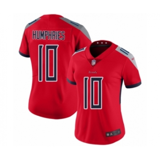 Women's Tennessee Titans 10 Adam Humphries Limited Red Inverted Legend Football Jersey