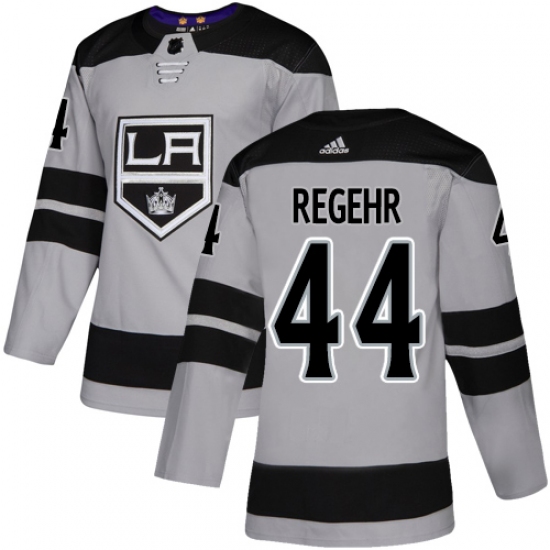 Youth Adidas Los Angeles Kings 44 Robyn Regehr Authentic Gray Alternate NHL Jersey