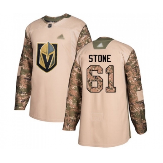 Youth Vegas Golden Knights 61 Mark Stone Authentic Camo Veterans Day Practice Hockey Jersey