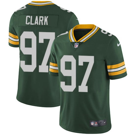 Men's Nike Green Bay Packers 97 Kenny Clark Green Team Color Vapor Untouchable Limited Player NFL Jersey