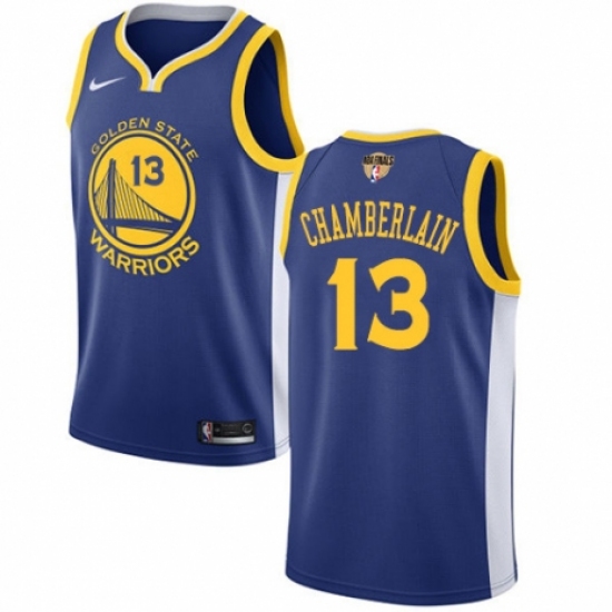 Youth Nike Golden State Warriors 13 Wilt Chamberlain Swingman Royal Blue Road 2018 NBA Finals Bound NBA Jersey - Icon Edition