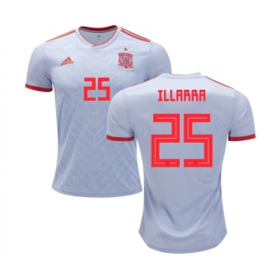 Spain 25 Illarra Away Soccer Country Jersey