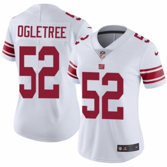 Women's Nike New York Giants 52 Alec Ogletree White Vapor Untouchable Limited Player NFL Jersey