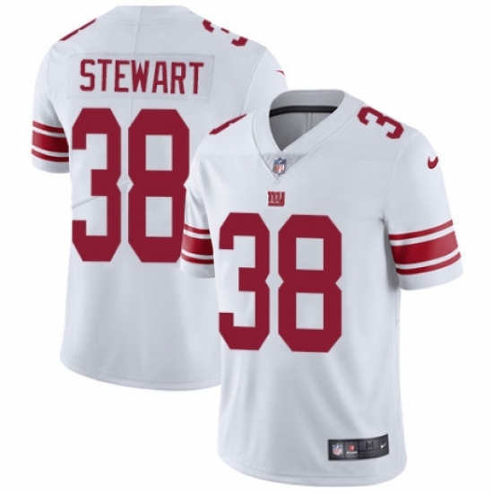 Youth Nike New York Giants 38 Jonathan Stewart White Vapor Untouchable Limited Player NFL Jersey