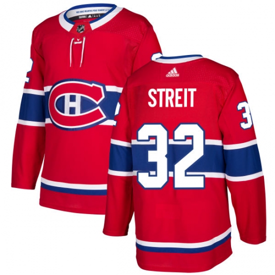 Men's Adidas Montreal Canadiens 32 Mark Streit Premier Red Home NHL Jersey