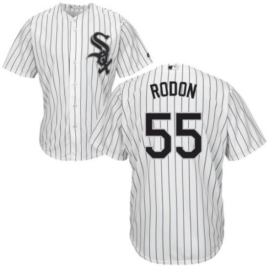 Men's Majestic Chicago White Sox 55 Carlos Rodon Replica White Home Cool Base MLB Jersey