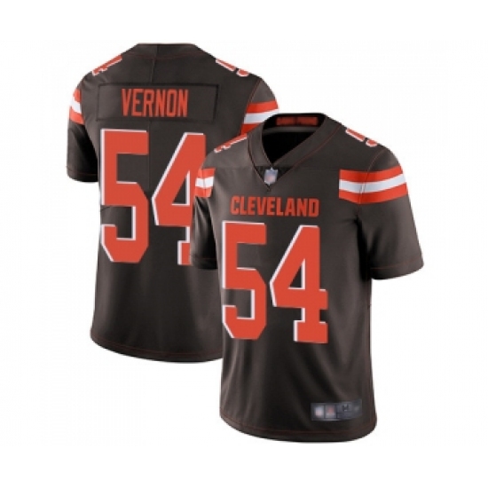 Men's Cleveland Browns 54 Olivier Vernon Brown Team Color Vapor Untouchable Limited Player Football Jersey