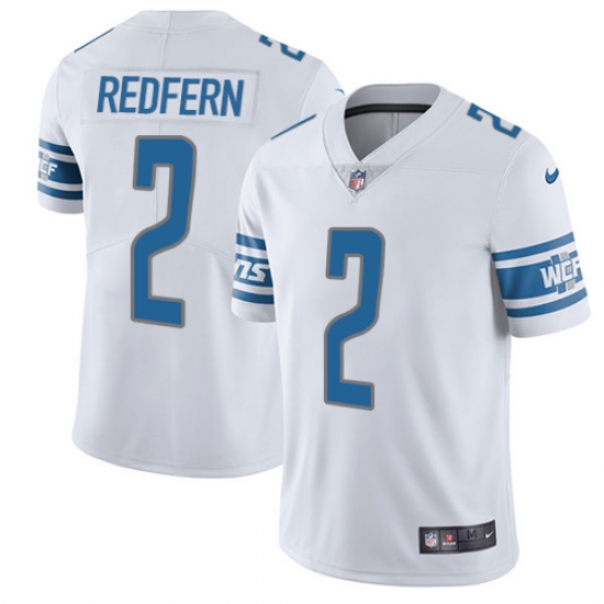 Youth Nike Detroit Lions 2 Kasey Redfern White Vapor Untouchable Limited Player NFL Jersey