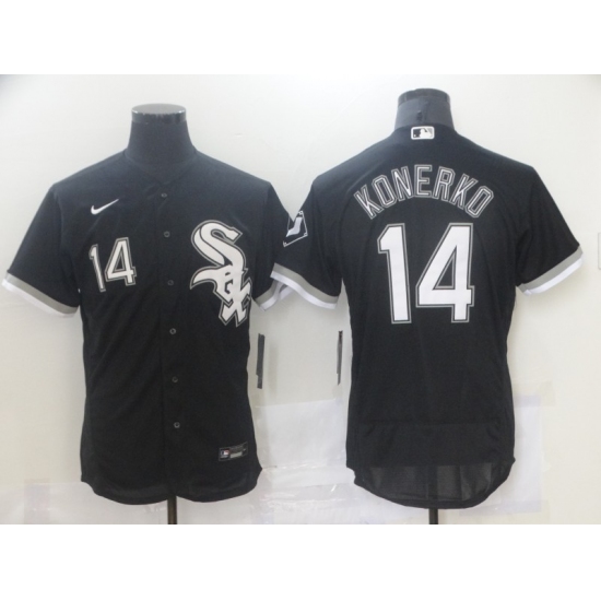 Men's Nike Chicago White Sox 14 Bill Melton Replica Black Alternate Jersey