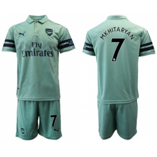 Arsenal 7 Mkhitaryan Away Soccer Club Jersey