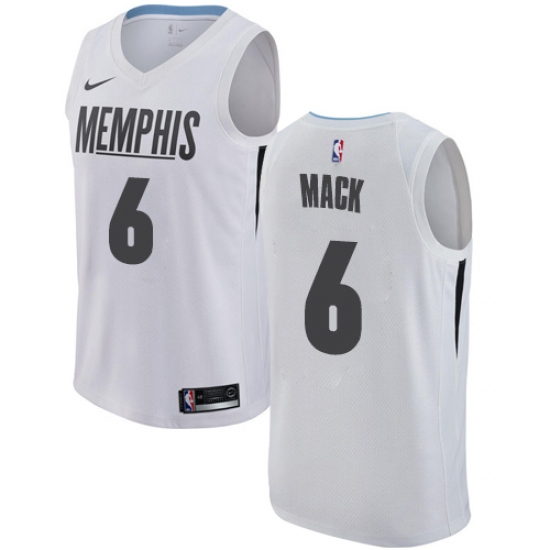 Youth Nike Memphis Grizzlies 6 Shelvin Mack Swingman White NBA Jersey - City Edition