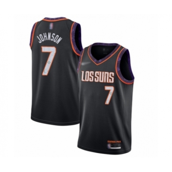 Women's Phoenix Suns 7 Kevin Johnson Swingman Black Basketball Jersey - 2019 20 City Edition