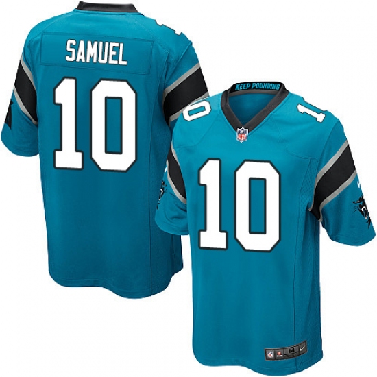 Men's Nike Carolina Panthers 10 Curtis Samuel Game Blue Alternate NFL Jersey