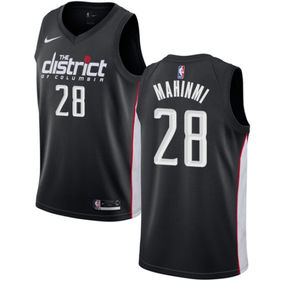 Youth Nike Washington Wizards 28 Ian Mahinmi Swingman Black NBA Jersey - City Edition