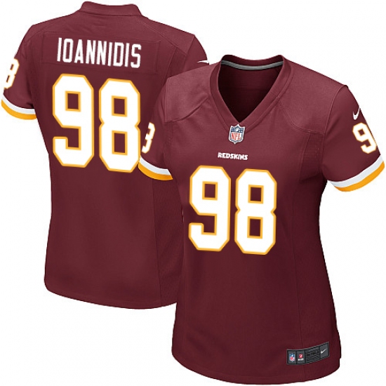 Women's Nike Washington Redskins 98 Matt Ioannidis Game Burgundy Red Team Color NFL Jersey