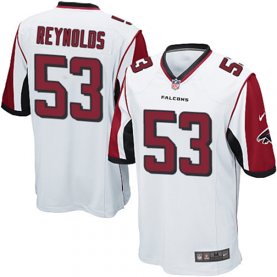 Men's Nike Atlanta Falcons 53 LaRoy Reynolds Game White NFL Jersey