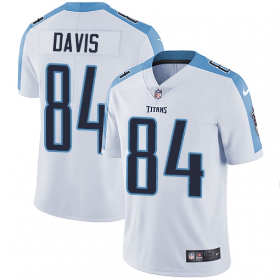 Youth Nike Tennessee Titans 84 Corey Davis Elite White NFL Jersey