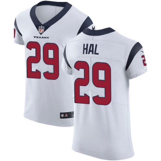 Men's Nike Houston Texans 29 Andre Hal White Vapor Untouchable Elite Player NFL Jersey