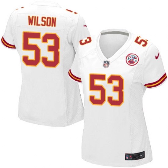 Women's Nike Kansas City Chiefs 53 Ramik Wilson Game White NFL Jersey