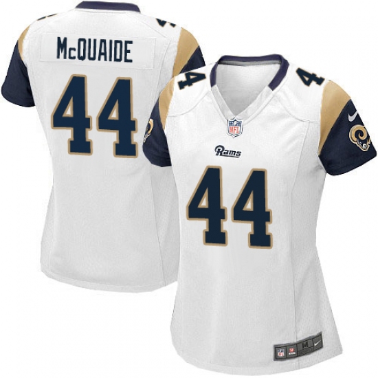 Women's Nike Los Angeles Rams 44 Jacob McQuaide Game White NFL Jersey