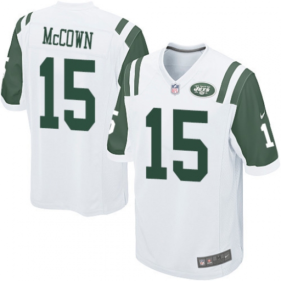 Men's Nike New York Jets 15 Josh McCown Game White NFL Jersey