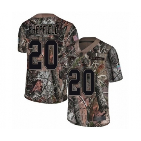 Men's Atlanta Falcons 20 Kendall Sheffield Limited Camo Rush Realtree Football Jersey