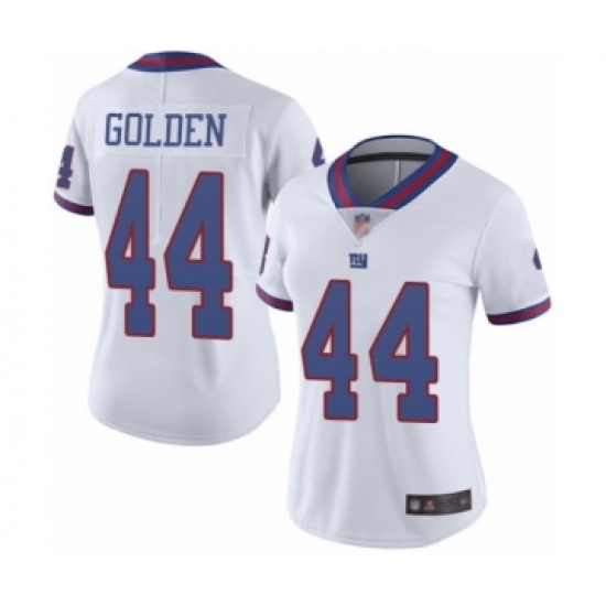 Women's New York Giants 44 Markus Golden Limited White Rush Vapor Untouchable Football Jersey