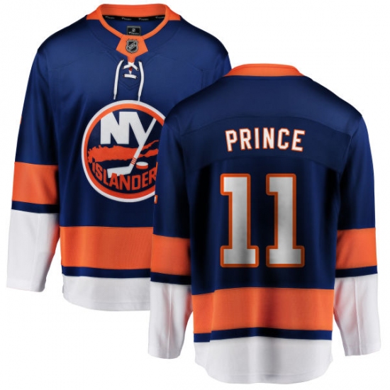 Youth New York Islanders 11 Shane Prince Fanatics Branded Royal Blue Home Breakaway NHL Jersey