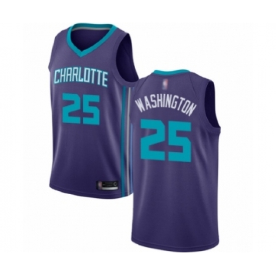 Men's Jordan Charlotte Hornets 25 PJ Washington Authentic Purple Basketball Jersey Statement Edition