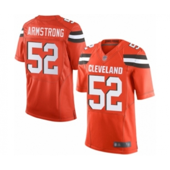 Men's Cleveland Browns 52 Ray-Ray Armstrong Elite Orange Alternate Football Jersey